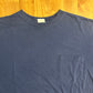 Old Navy Single Stitch Distressed Faded Navy Purple Blank Pocket Tshirt - Medium - 21” x 25”