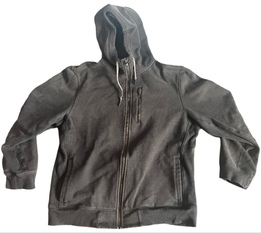 Blank Zip Up Thick Hooded Sweatshirt - XLarge - 25" x 27"