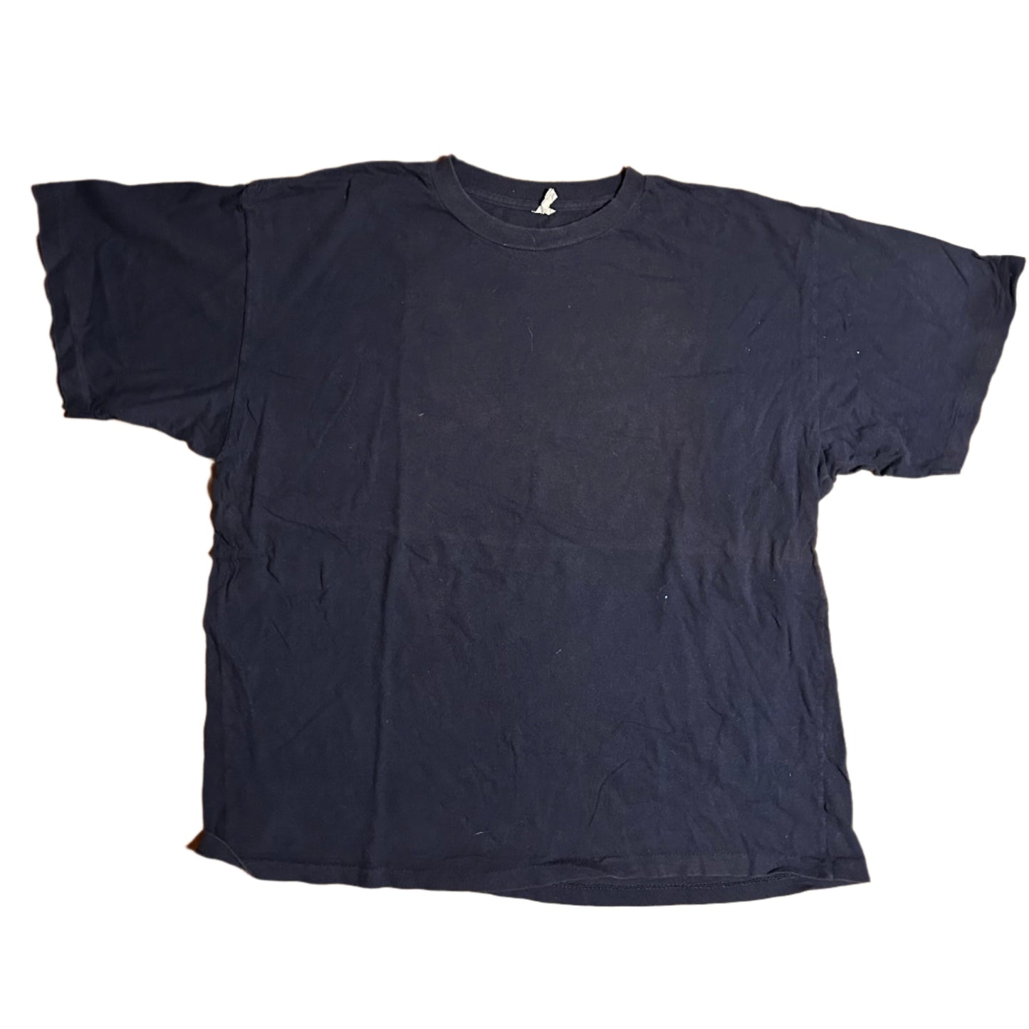90’s Catawba’s Best Cotton Boxy Navy Blank Tshirt - XLarge - 25” x 29”