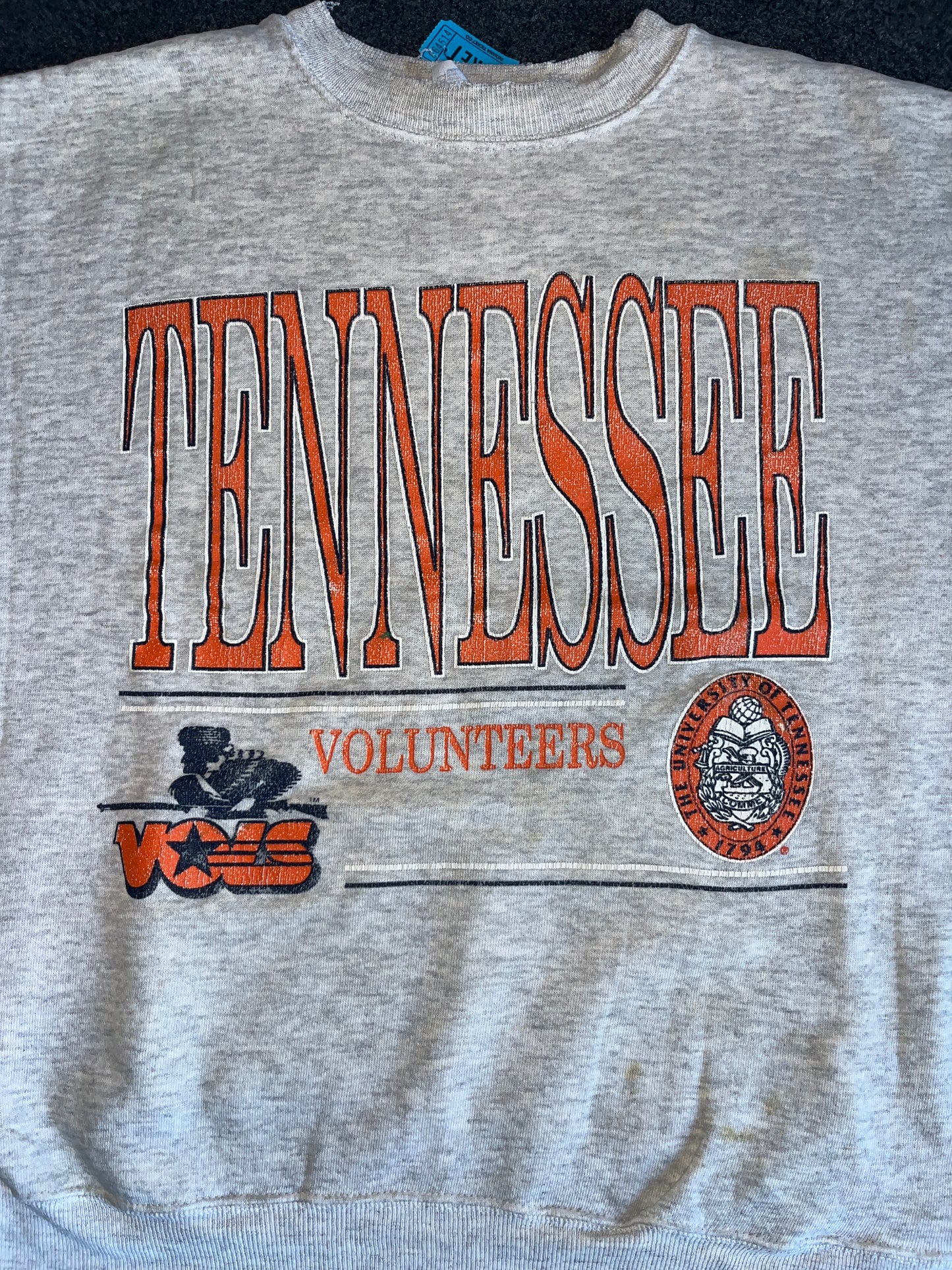 90's Hanes Tennessee Volunteers College University Crewneck - Large - 23.5" x 24"