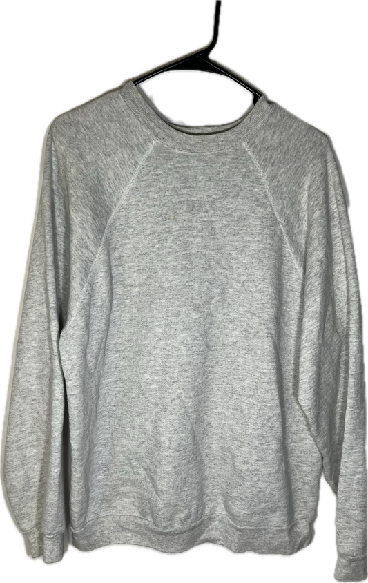 90’s Tultex Blank Grey Crewneck Sweatshirt - Medium - 21.5” x 25.5”