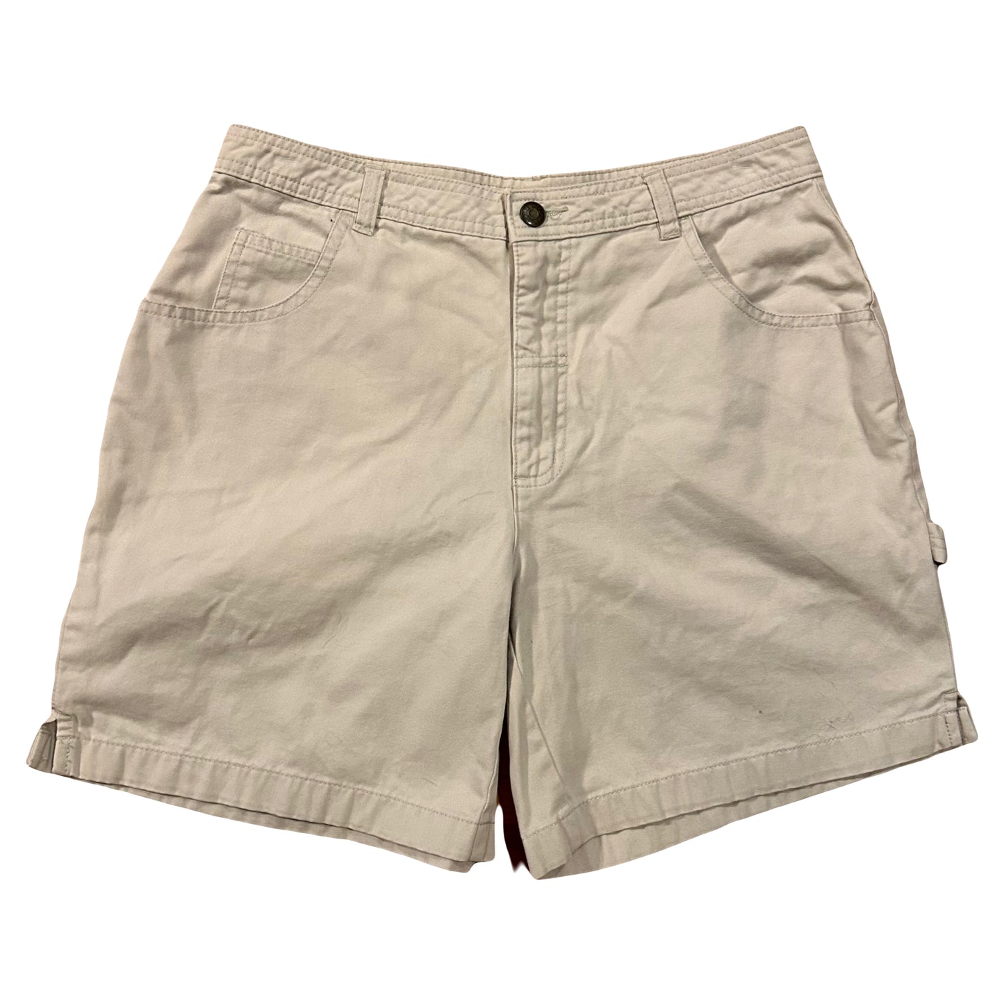 Cherokee Khaki Cotton Carpenter Shorts - Women’s 8 - 31” x 6.5”