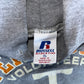 Russell Athletics Tennessee Volunteers Grey College Hooded Hoodie Sweatshirt - Large - 23" x 25"