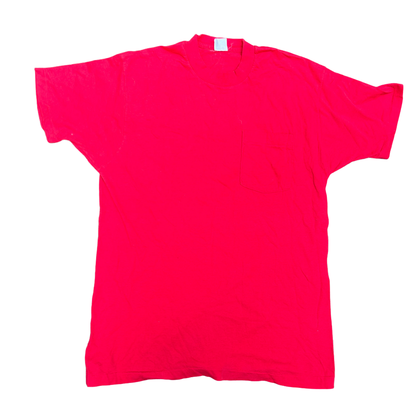 90’s FOTL Blank Red Pocket Tshirt - Medium - 20” x 30”