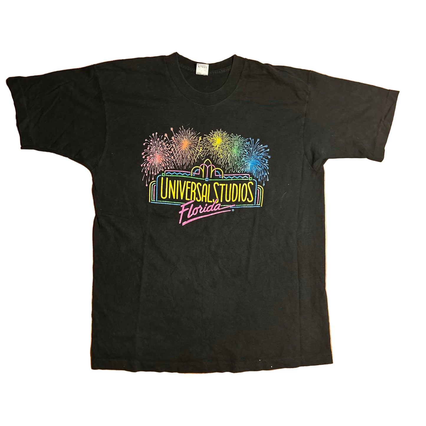 90’s FOTL Universal Studios Florida Black Tshirt - Large - 23.5” x 30”