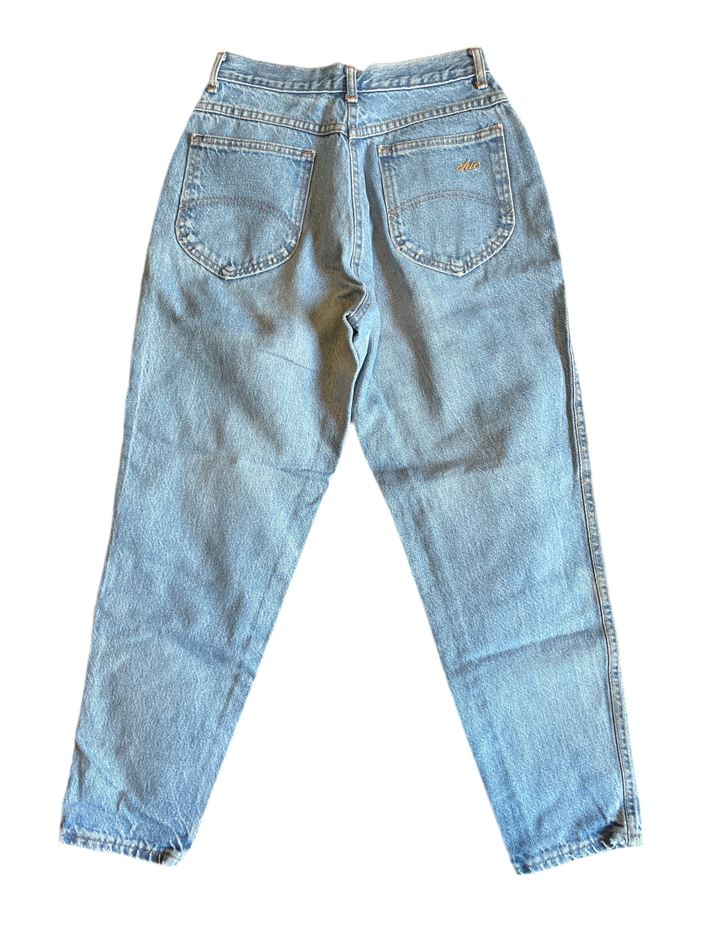 90/00's Chic Blue Denim Mom Jeans Light Wash Pants - 24" x 24"