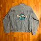 Hard Rock Cafe Save the Planet Denim Button Up Jean Jacket - Large - 22” x 25”