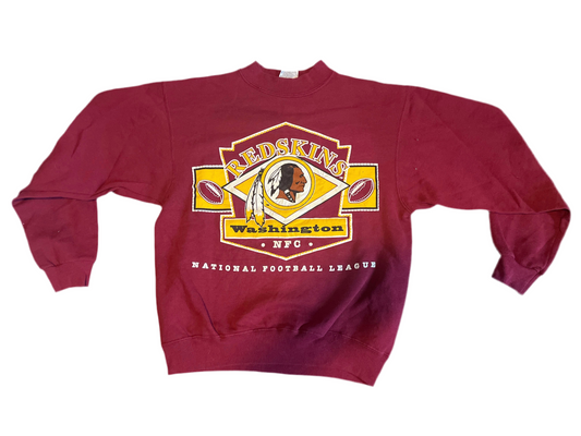 90's Hanes Washington Redskins Commanders NFL Crewneck Sweatshirt - Medium - 20" x 23.5"