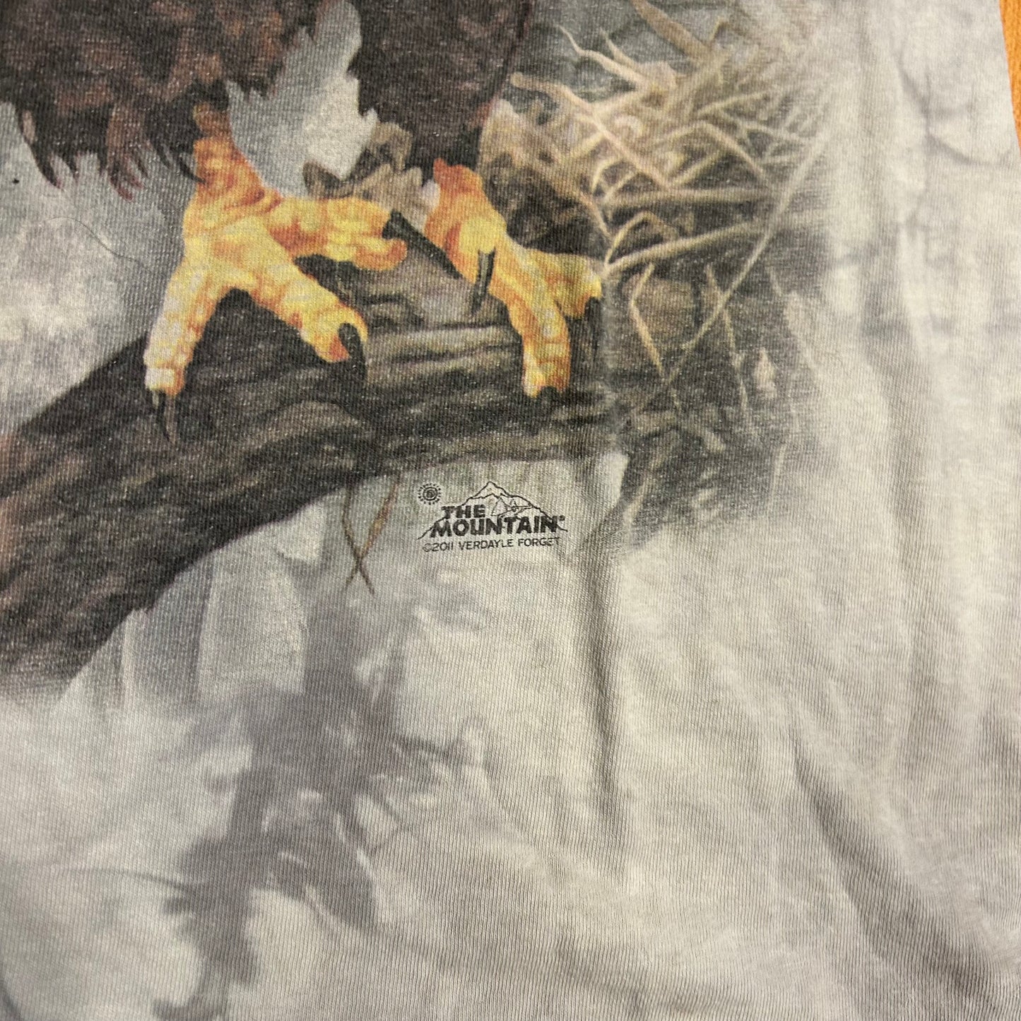 The Mountain Eagle Grey White Tie Dye Tshirt - Large - 22” x 29”