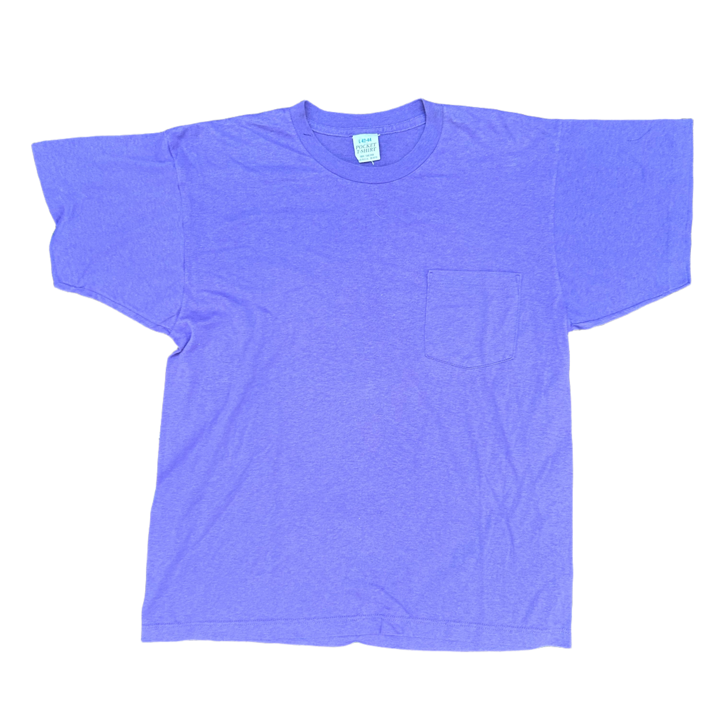 80/90’s Blank Purple Pocket Tshirt - Small - 19” x 25”