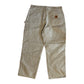 Carhartt Carphartt Khaki Brown Carpenter Dungaree Pants - 32" x 27.5"