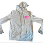 Pink Love Zip Up Hoodie Sweatshirt - Small - 18" x 23"