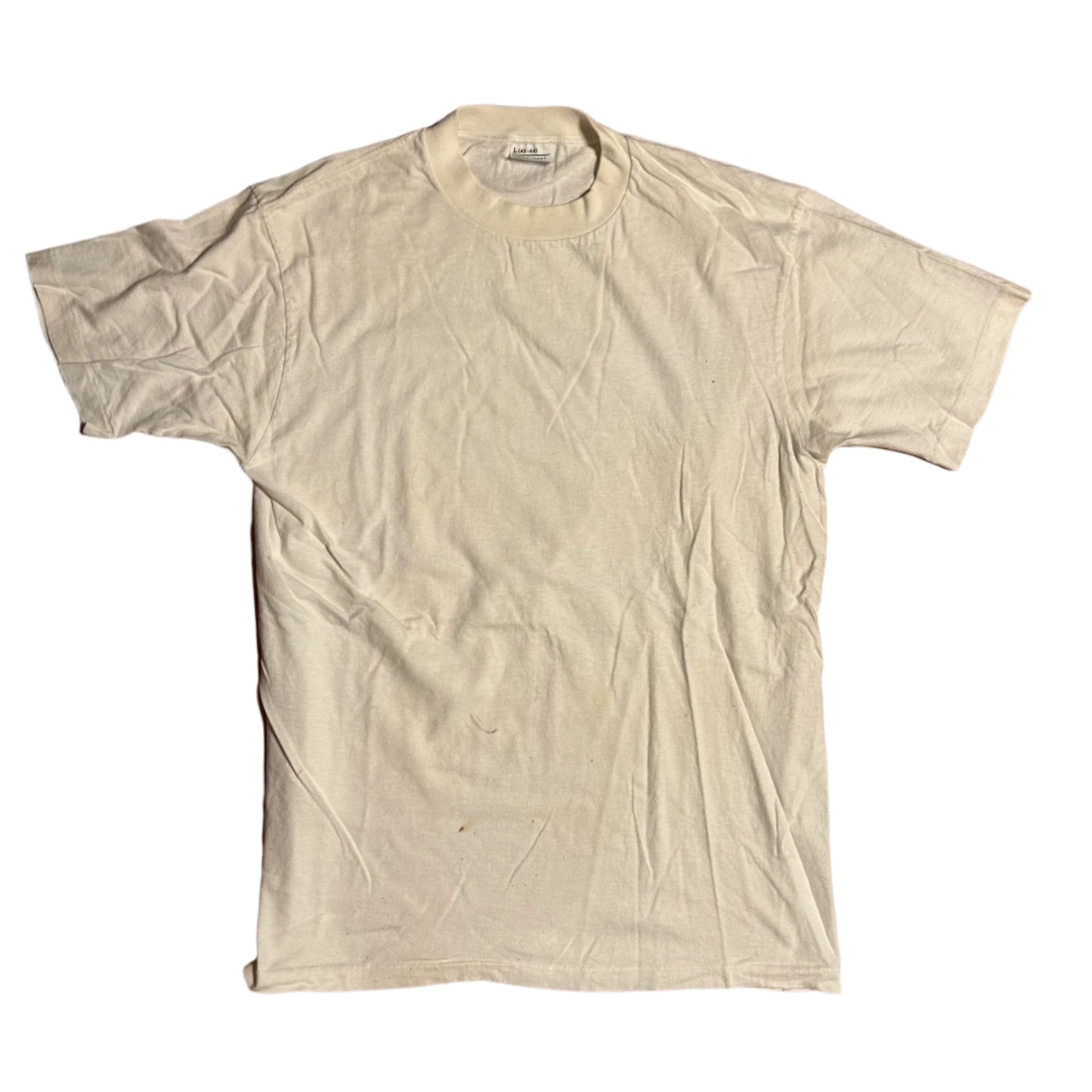 80/90’s Sears White Blank Cotton Tshirt - Small - 19” x 26”