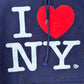 00’s I Love NY Hooded Sweatshirt - Boxy Large - 23" x 23"