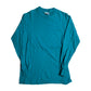 90’s Hanes Beefy Teal Blank Longsleeve Shirt - Small - 18” x 26.5”