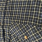 Claybrooke Outdoors Flannel Button Up Down Formal Collared Shirt - Large - 23” x 30”