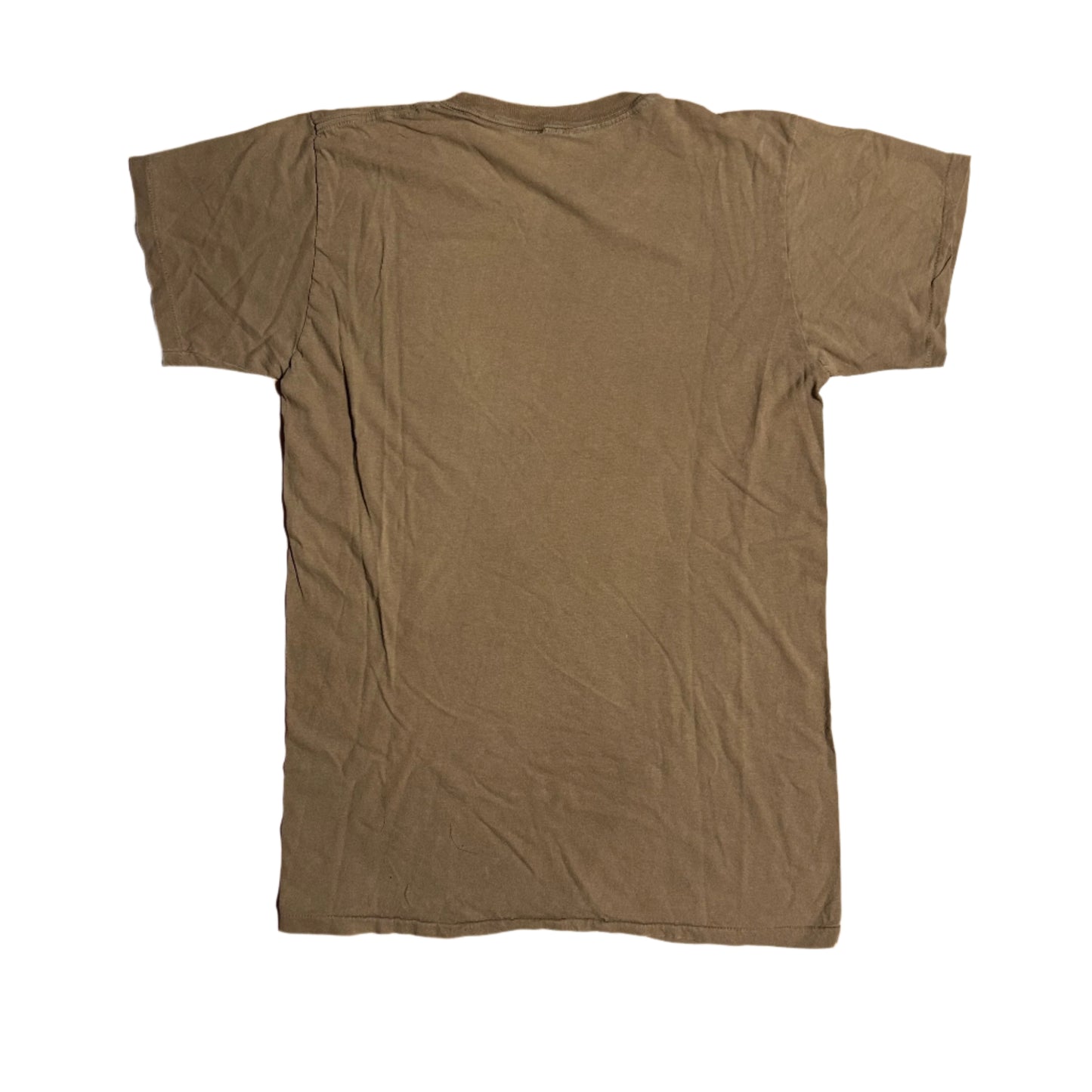 90’s Tan Brown Blank Thin Tshirt - Small - 18” x 27”