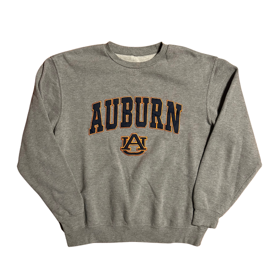 Auburn University Grey Crewneck Sweatshirt - Large - 23.5" x 25"