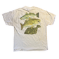 Guy Harvey Fish White Pocket Tshirt - Medium - 21" x 28"
