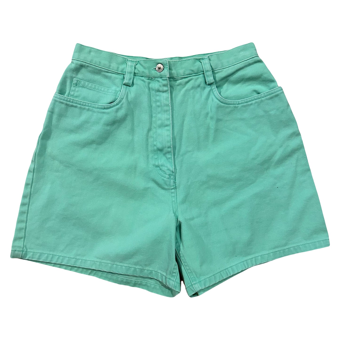 Marsh Landing Mint Green Denim Jean Shorts - Women’s 8 - 27” x 5”