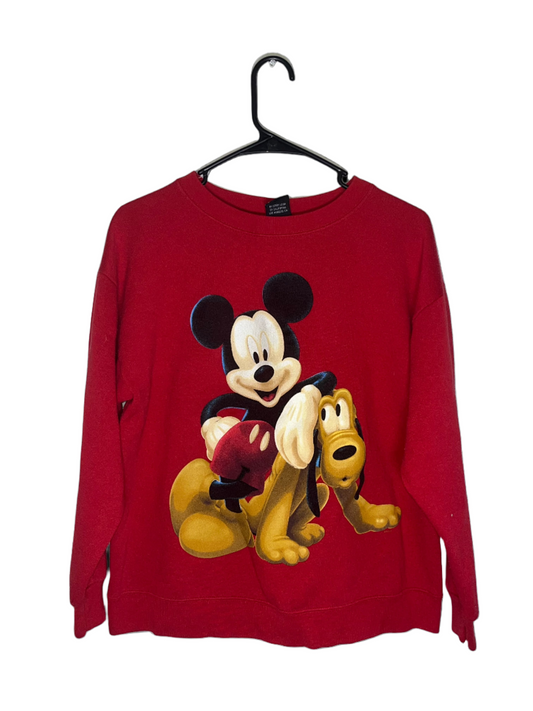 Disney Mickey Goofy Crewneck Sweatshirt - Medium - 20” x 23”