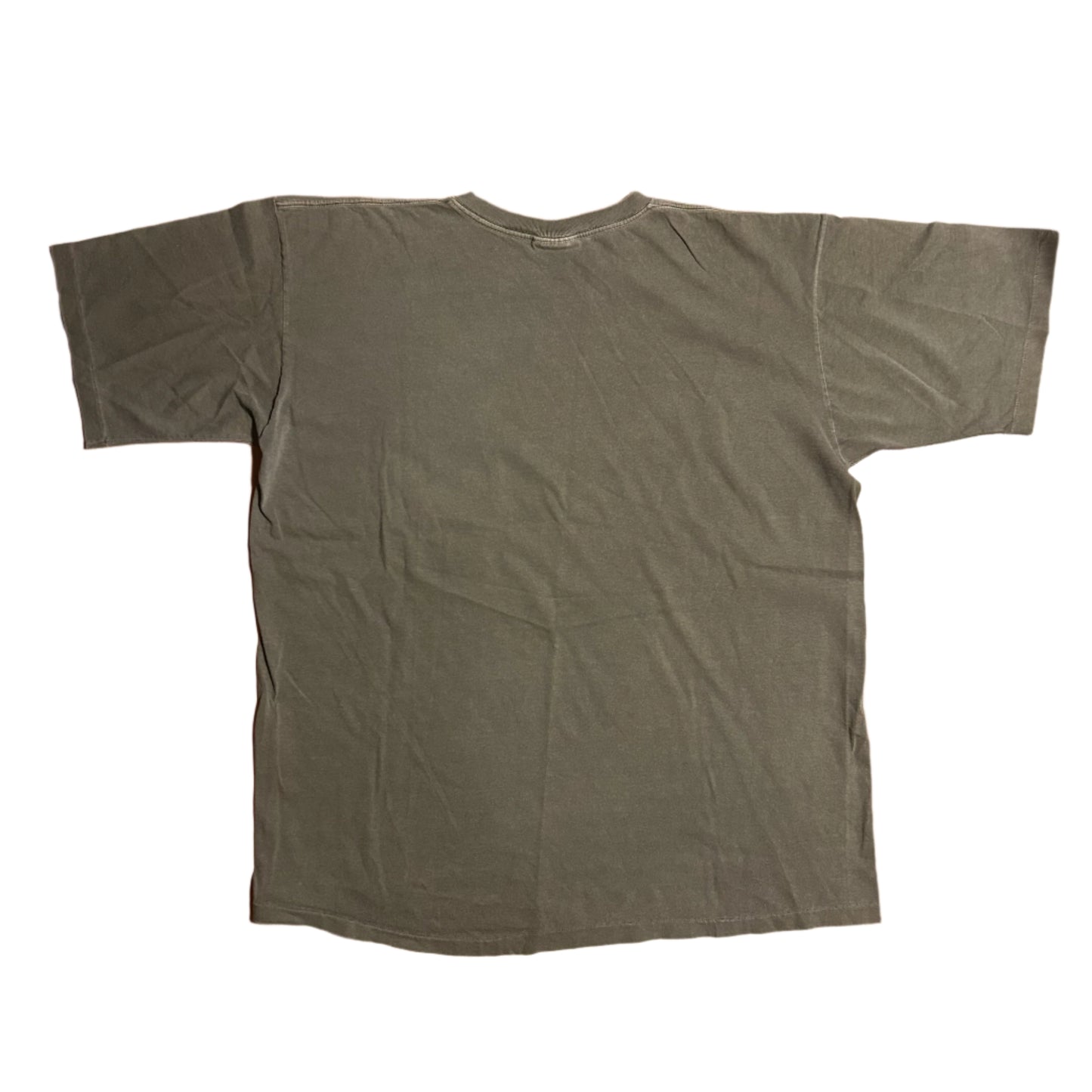 90’s Banana Republic Brown Green Blank Faded Pocket Tshirt - XLarge - 24” x 29”