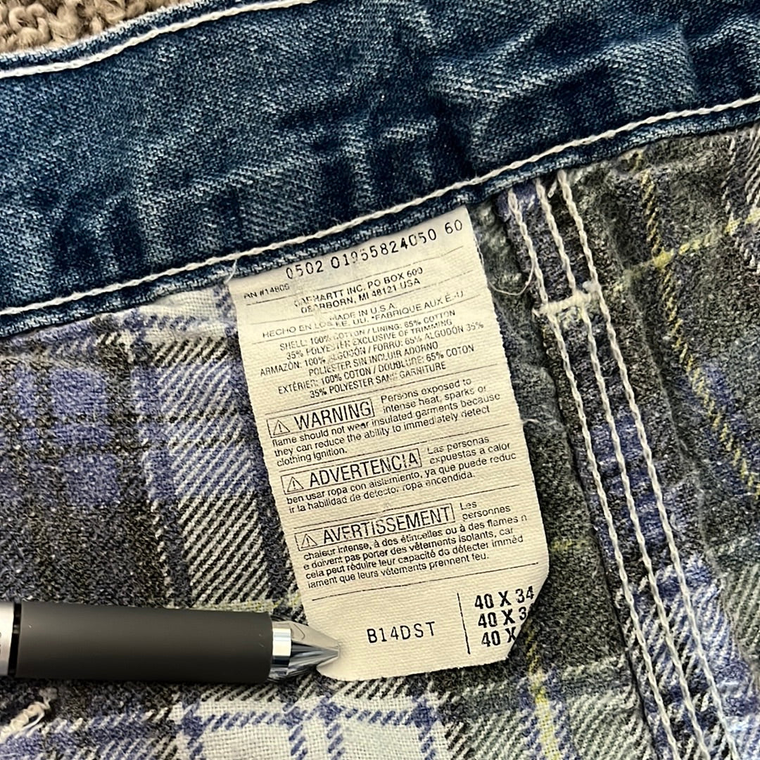 Carphartt Flannel Lined Jeans - 36” x 31.5”