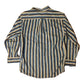 Basic Editions Striped Button Down Up Formal Collared Cotton Shirt - Small - 19” x 28”