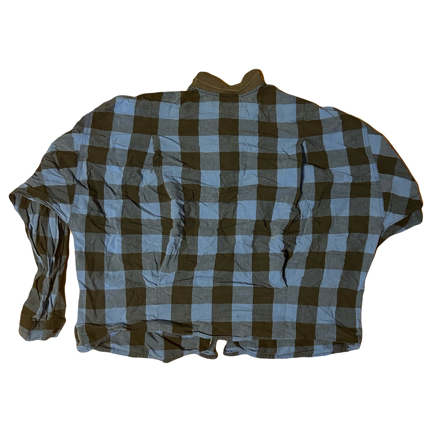 Chaus Sport Button Up Down Overshirt Flannel Cotton Formal Collared Shirt - Boxy XLarge - 26” x 25.5”