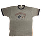 Hard Rock Cafe Chicago 71 Grey Gray Ringer Tshirt - XLarge - 24” x 31”