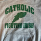 00's Russell Athletics Catholic Fighting Irish Hooded Sweatshirt - XLarge - 24" x 26.5"