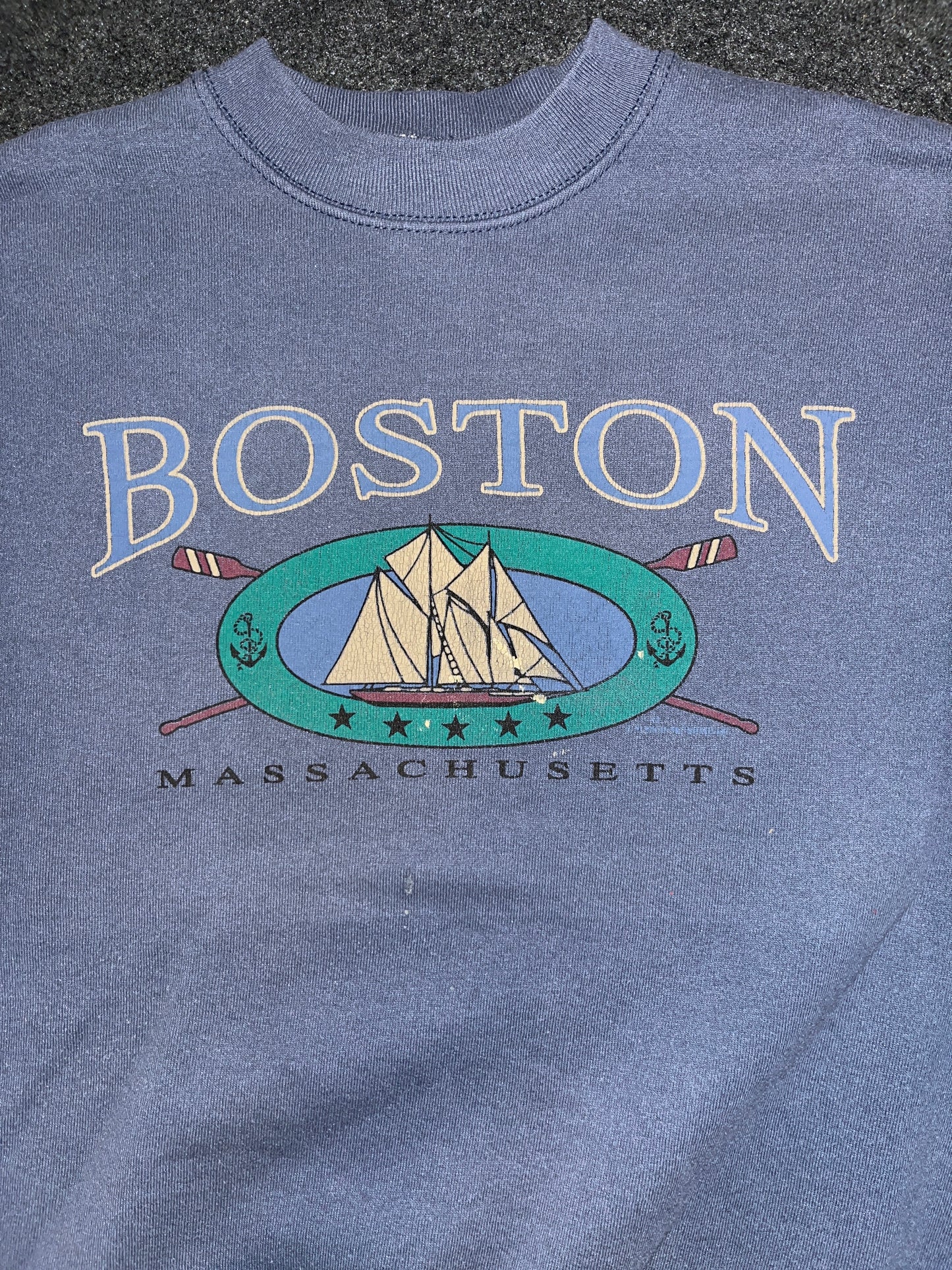 90's FOTL Boston Crewneck Sweatshirt - Large - 22.5" x 24"