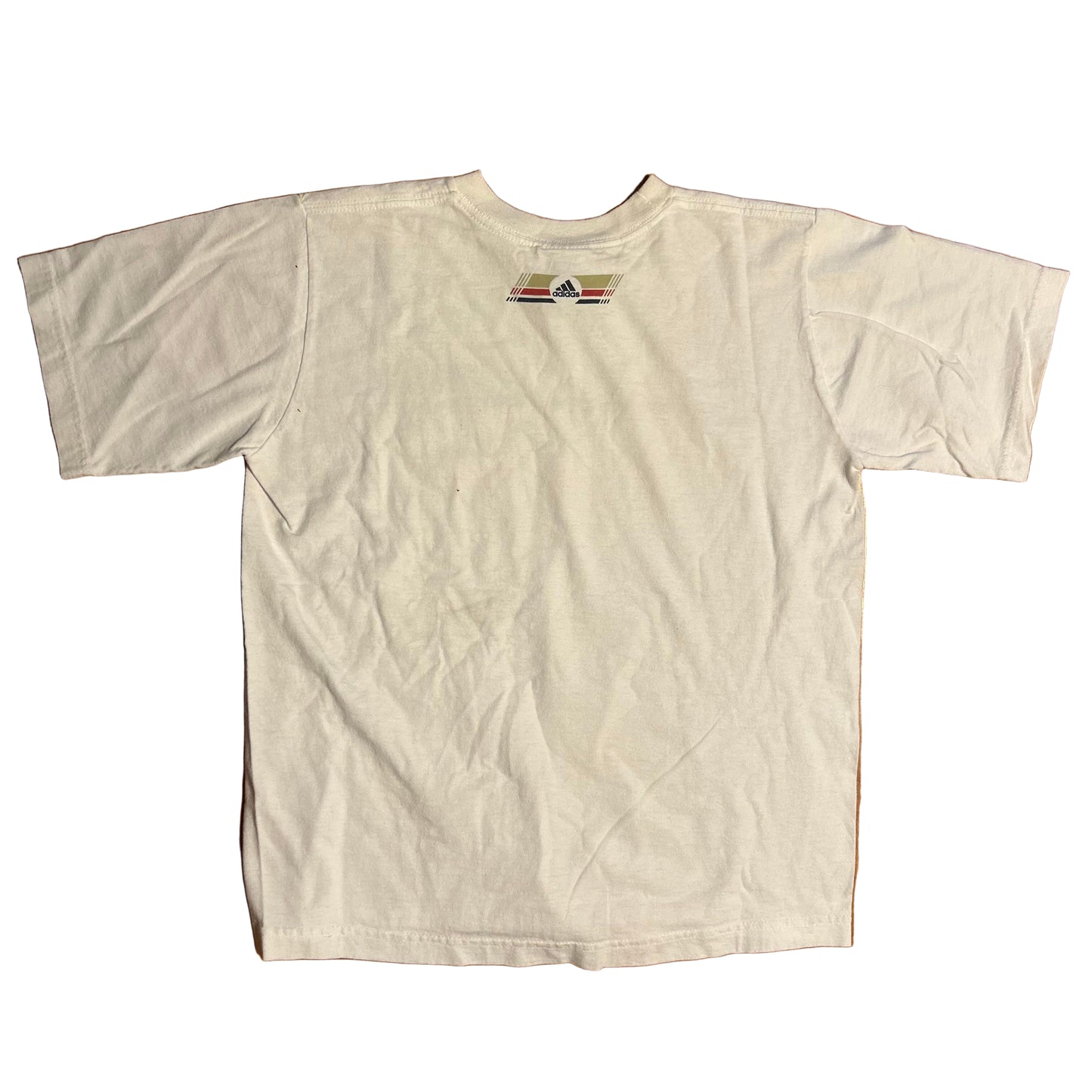 Adidas White Logo Tshirt - Small - 19” x 23”
