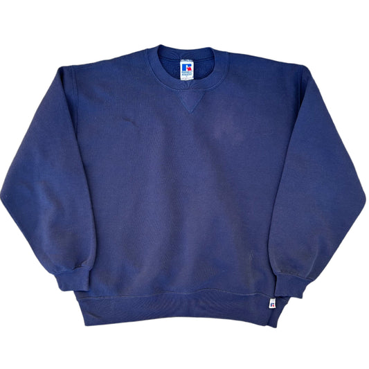 90’s Russell Athletic Blank Crewneck Sweatshirt - Large - 22.5" x 23"