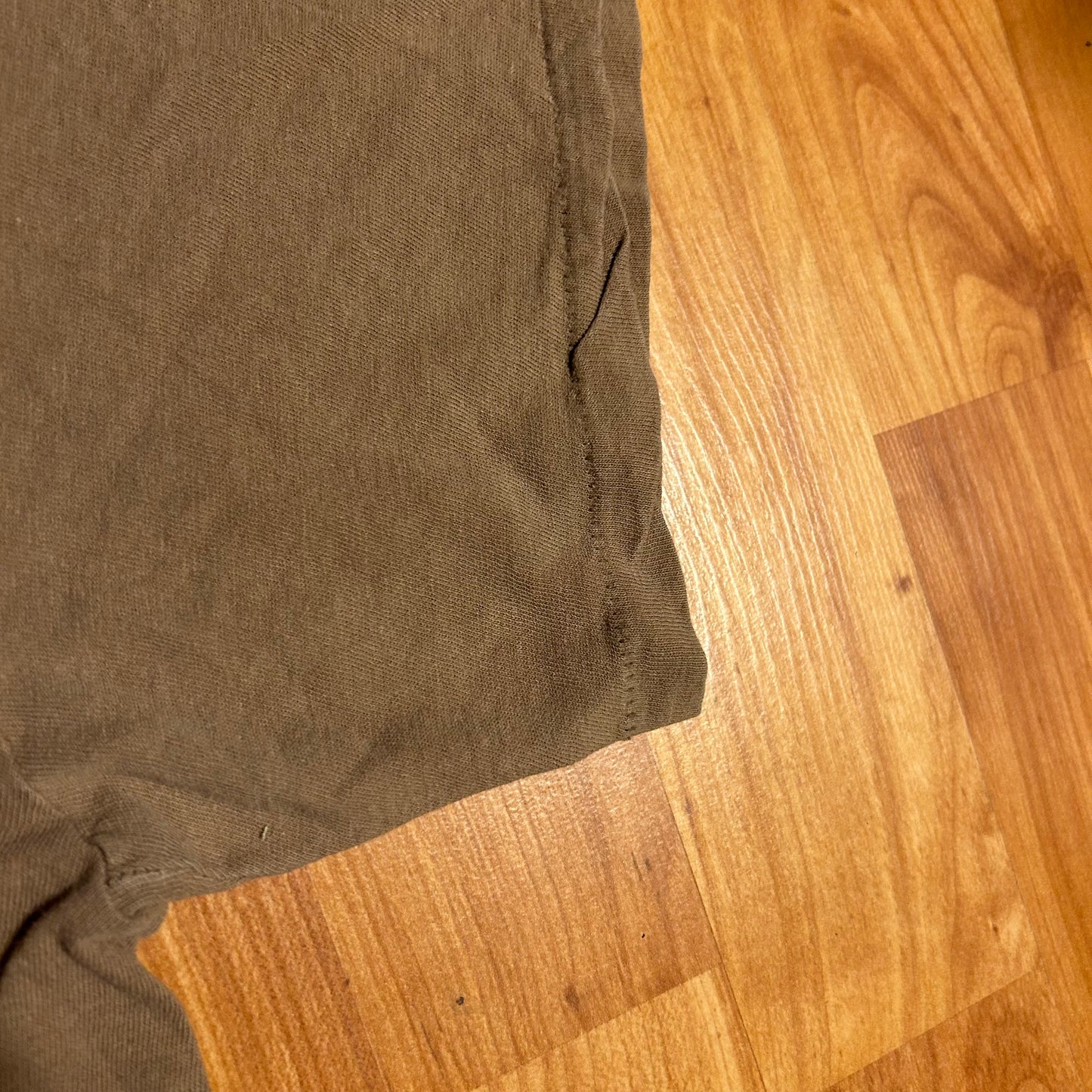 90’s Tan Brown Blank Thin Tshirt - Small - 18” x 27”