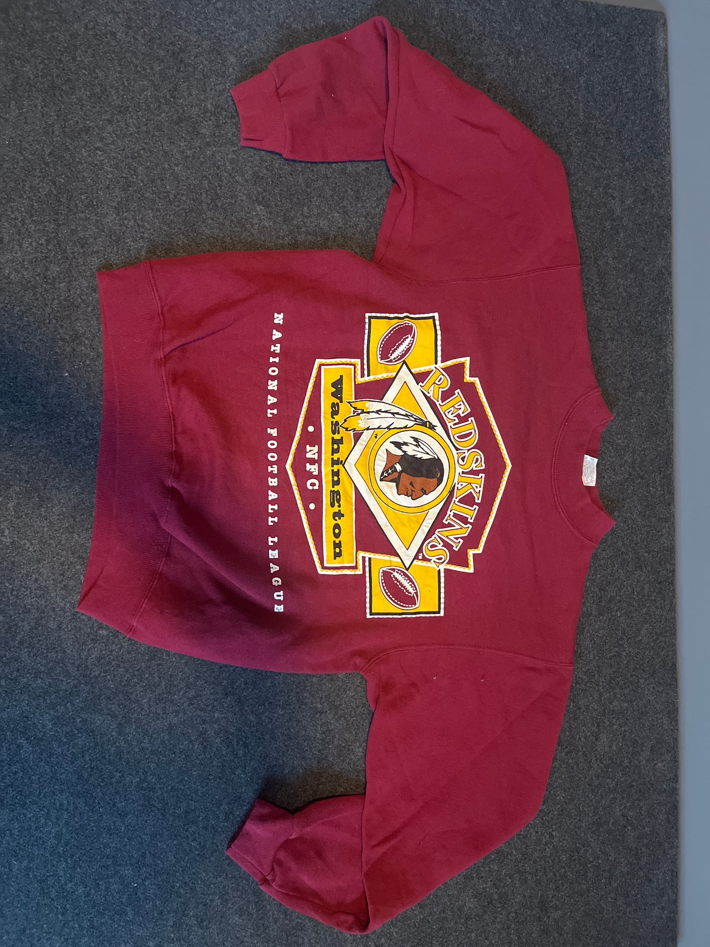 90's Hanes Washington Redskins Commanders NFL Crewneck Sweatshirt - Medium - 20" x 23.5"