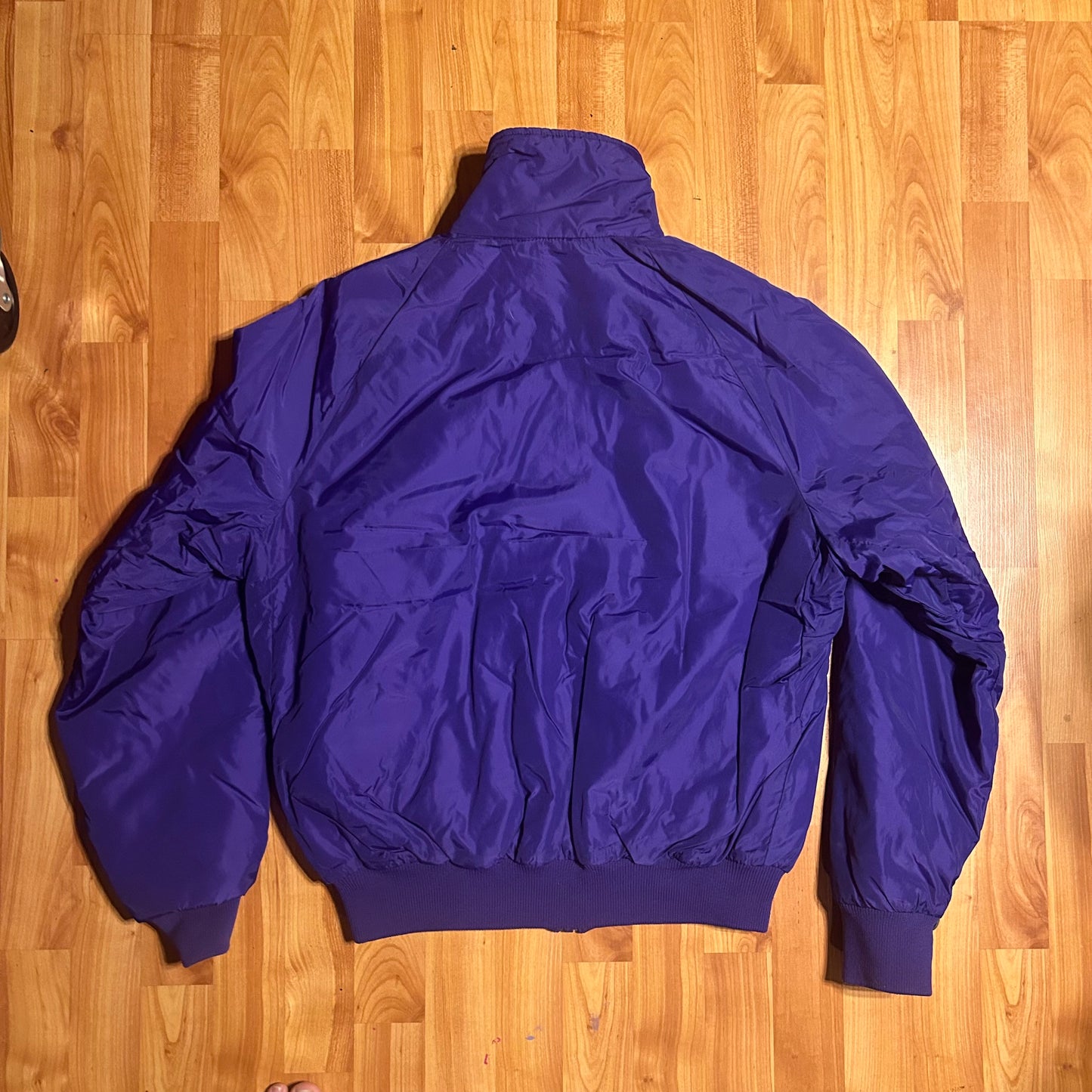 80/90's Columbia Reversible Purple Pink Zip Up Puffer Jacket Ski Coat - Medium - 21” x 25”