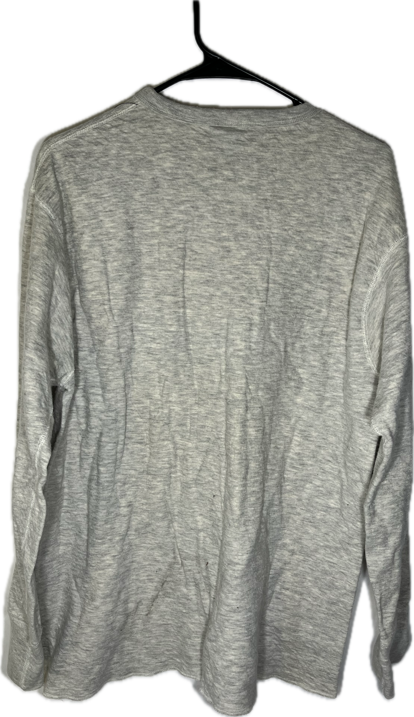 80/90’s Duofold Blank Wool Cotton Grey Crewneck Sweatshirt - Large - 22.5” x 28.5”