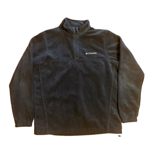 Columbia Black Fleece Quarter Zip - Large - 23” x 28”