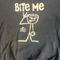 90's Hanes Bite Me Stick World Crewneck Sweatshirt - XLarge - 25" - 27.5"