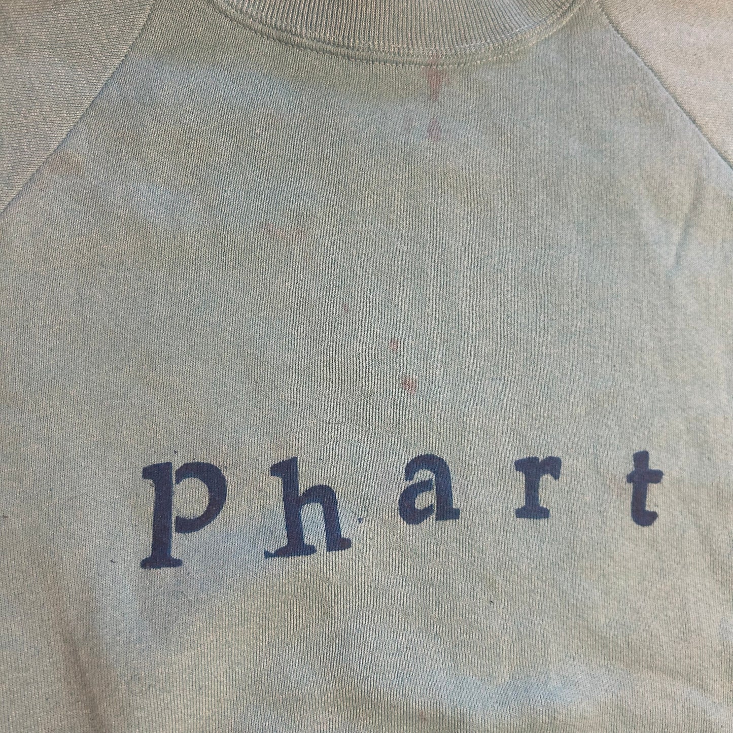 90’s FOTL Fruit of the Loom Crewneck Sweatshirt Light Blue Phart Merch - Large - 23” x 25.5”