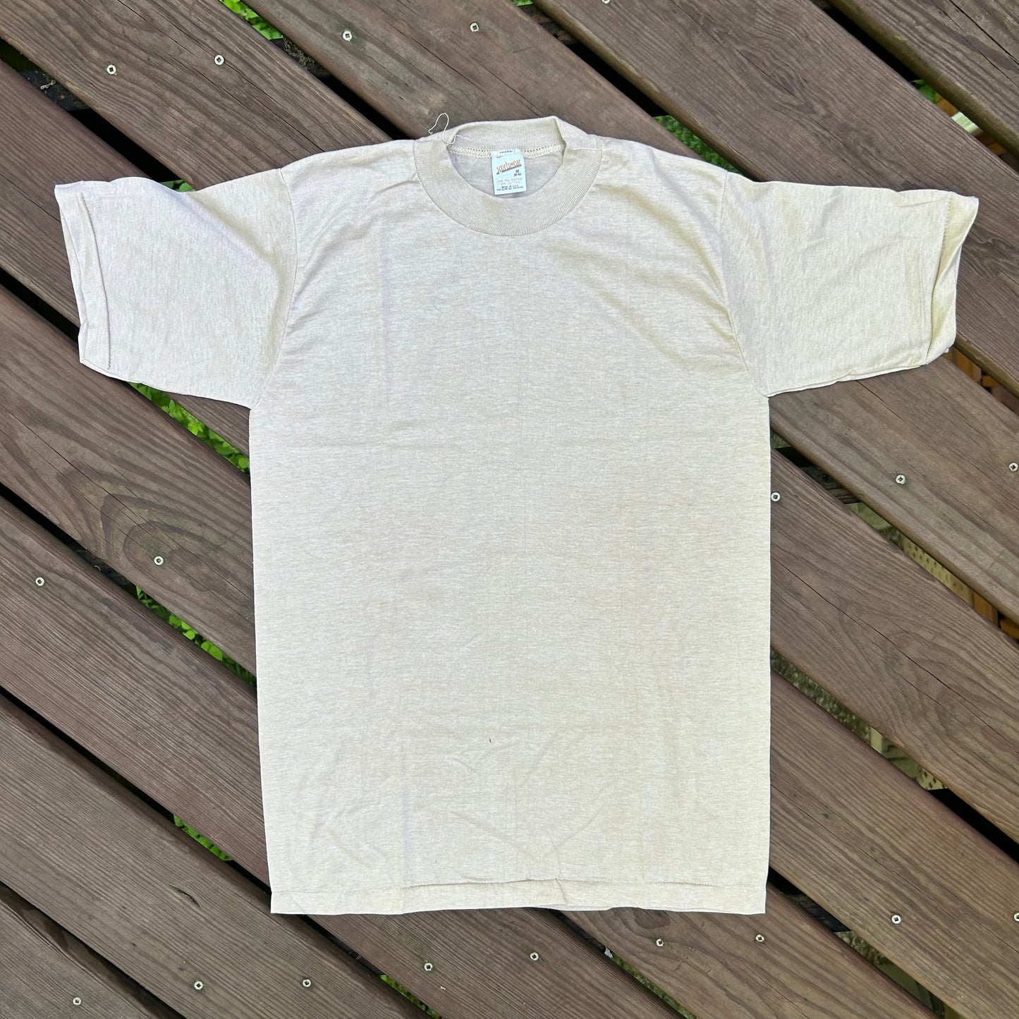 80’s Sportswear Blank Tan Tshirt - XSmall - 17.5” x 27”