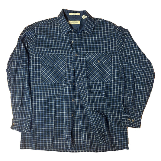 Claybrooke Outdoors Flannel Button Up Down Formal Collared Shirt - Large - 23” x 30”