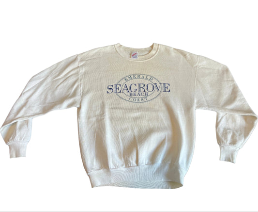 90's Jerzees Seagrove Crewneck Sweatshirt - Medium - 21" x 23.5"