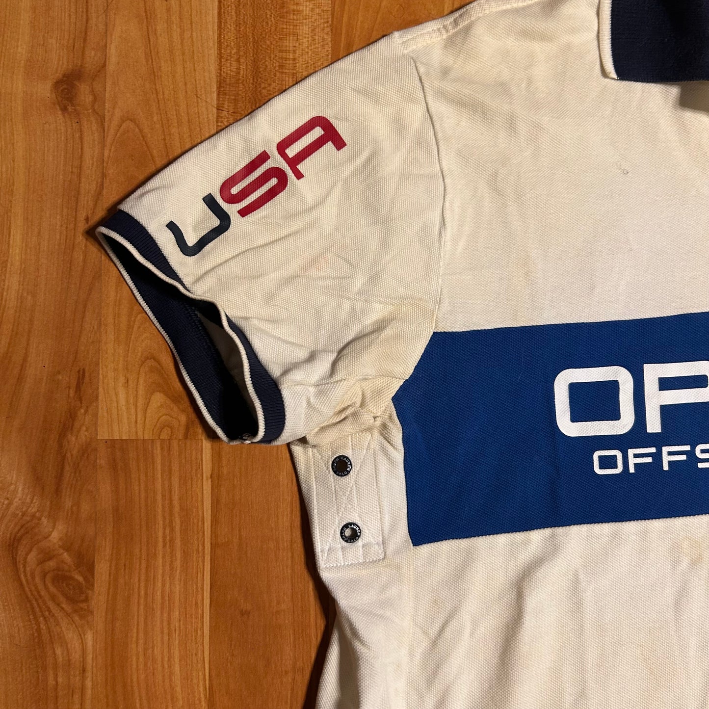 Polo Ralph Lauren Open 65 Offshore Racing P-15 USA Polo Shirt - Large - 23.5” x 28”