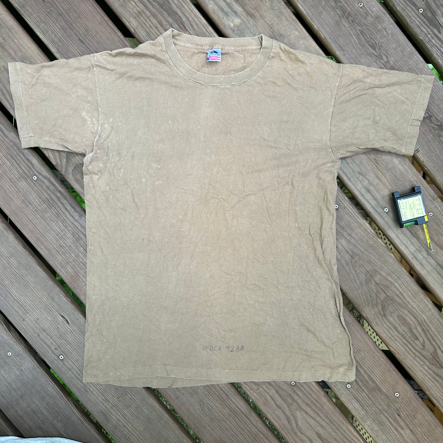 90’s FOTL Blank Brown Tan Tshirt - Medium - 21” x 29”