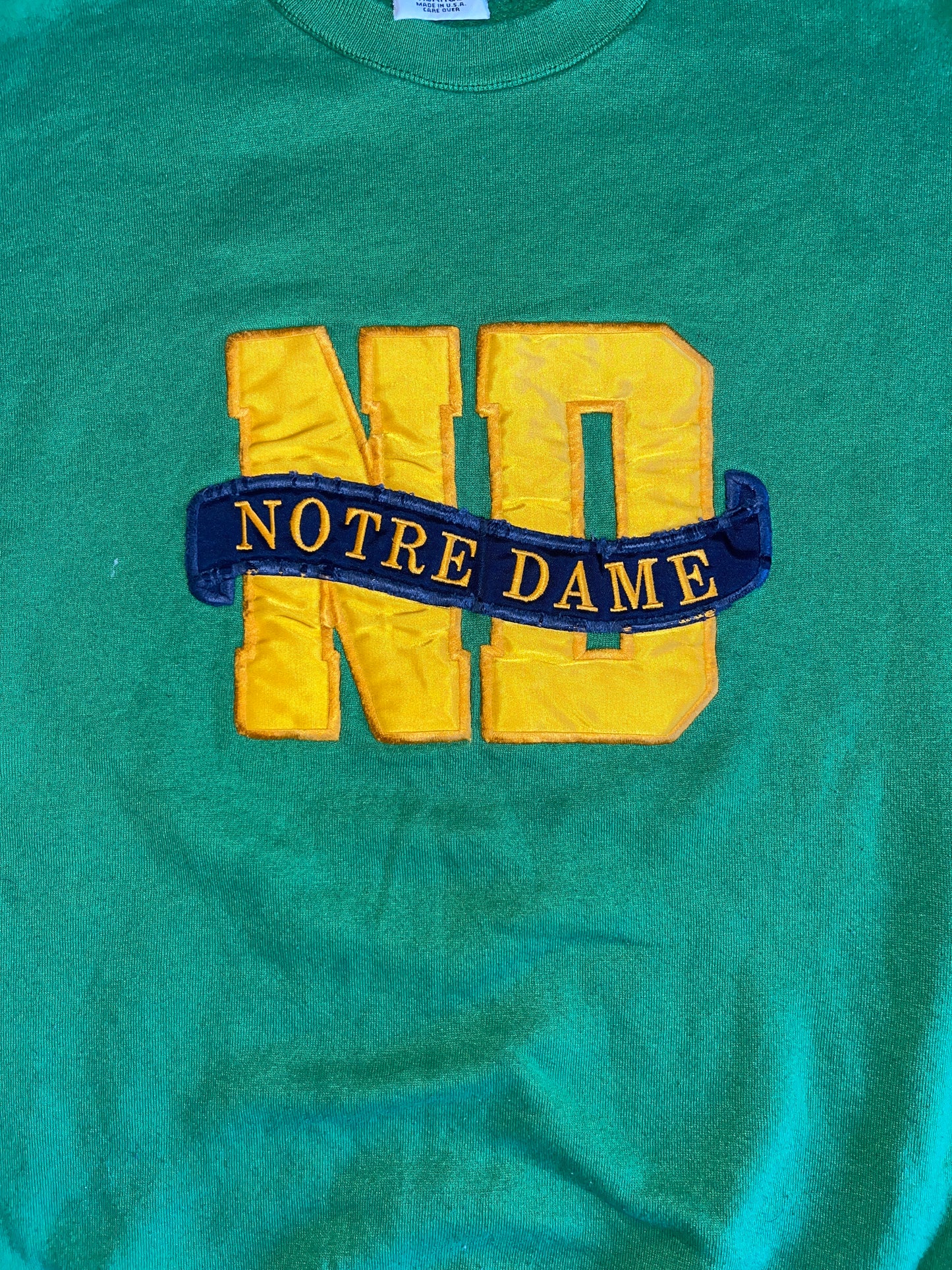 80/90's LA Red Ford Notre Dame Crewneck Sweatshirt - XLarge - 24.5" x 28"