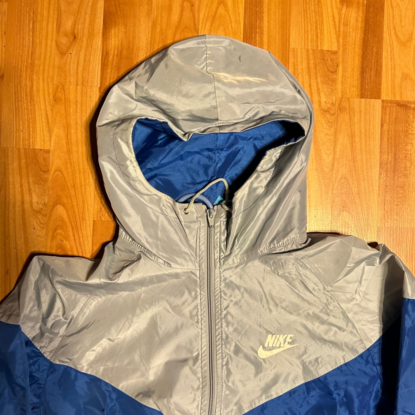 90’s Nike Running Windbreaker Rain Jacket Zip Up Coat - Large - 22” x 25”