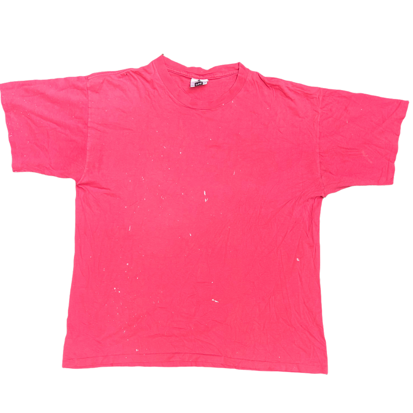 90’s Lee Heavyweight Cotton Pink Blank Painter Tshirt - Large - 23” x 28.5”