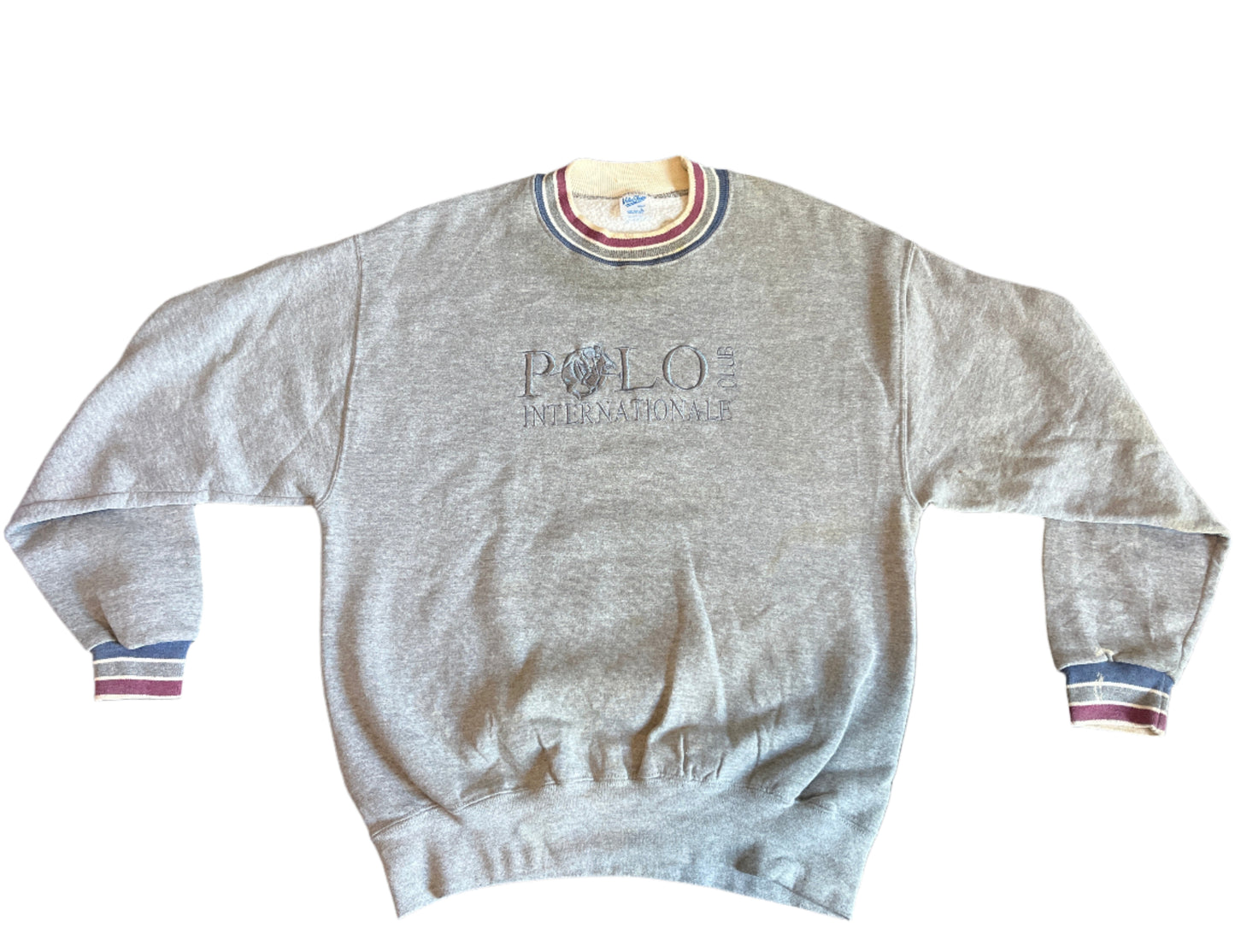 80/90's Velva Sheen Polo International Ralph Lauren Crewneck Sweatshirt - Large - 22" x 27.5"